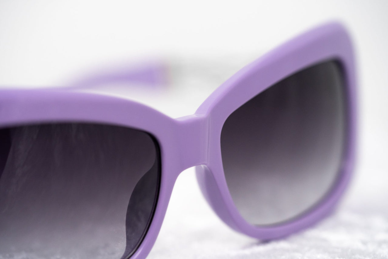 Prabal Gurung Sunglasses Female Rectangle Purple Acetate CAT2 Grey Lenses PG14C4SUN - Watches & Crystals
