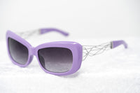Thumbnail for Prabal Gurung Sunglasses Female Rectangle Purple Acetate CAT2 Grey Lenses PG14C4SUN - Watches & Crystals