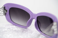 Thumbnail for Prabal Gurung Sunglasses Female Rectangle Purple Acetate CAT2 Grey Lenses PG14C4SUN - Watches & Crystals
