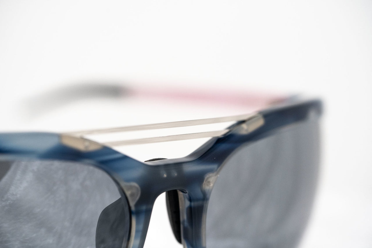 Prabal Gurung Sunglasses Female Special Frame Blue Horn Category 3 Black Lenses PG21C1SUN - Watches & Crystals