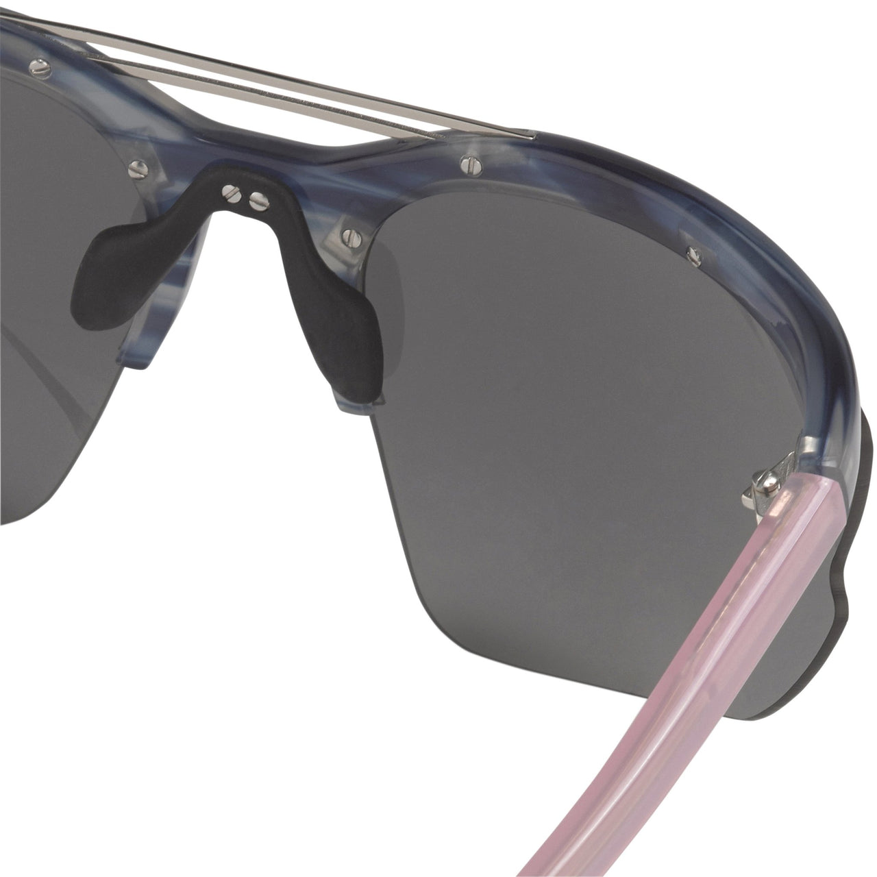 Prabal Gurung Sunglasses Female Special Frame Blue Horn Category 3 Black Lenses PG21C1SUN - Watches & Crystals