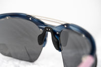 Thumbnail for Prabal Gurung Sunglasses Female Special Frame Blue Horn Category 3 Black Lenses PG21C1SUN - Watches & Crystals