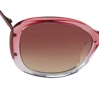 Thumbnail for Prabal Gurung Sunglasses Oversized Female Pink to Clear/Metallic Pink Frame Category 1 Pink Gradient Lenses PG23C5SUN - Watches & Crystals