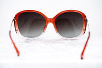 Thumbnail for Prabal Gurung Sunglasses Oversized Female Red to Clear/Light Gold Frame Category 3 Grey Graduated Lenses PG23C2SUN - Watches & Crystals