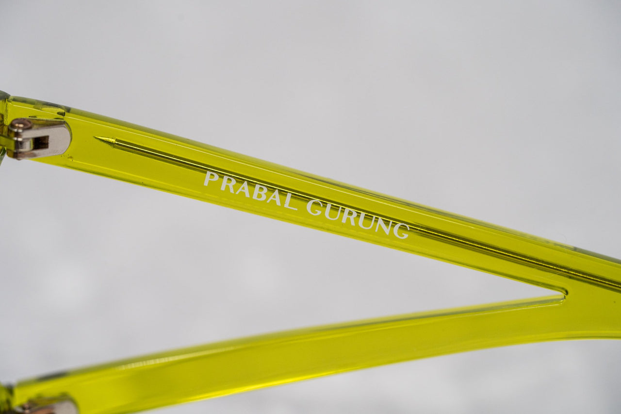 Prabal Gurung Sunglasses Rectangular Apple Green With Purple Category 3 Graduated Lenses PG2C4SUN - Watches & Crystals