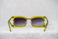 Thumbnail for Prabal Gurung Sunglasses Rectangular Apple Green With Purple Category 3 Graduated Lenses PG2C4SUN - Watches & Crystals