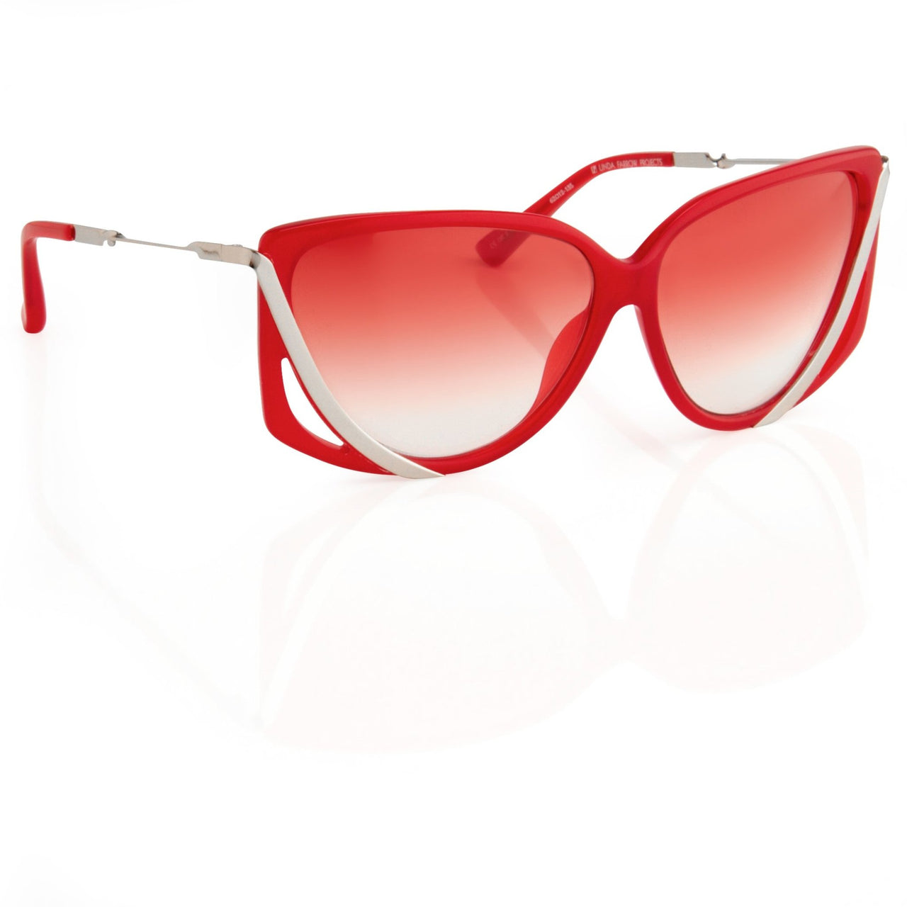 Prabal Gurung Sunglasses Rectangular Red Cut Out With Red Graduated Lenses PG4C3SUN - Watches & Crystals