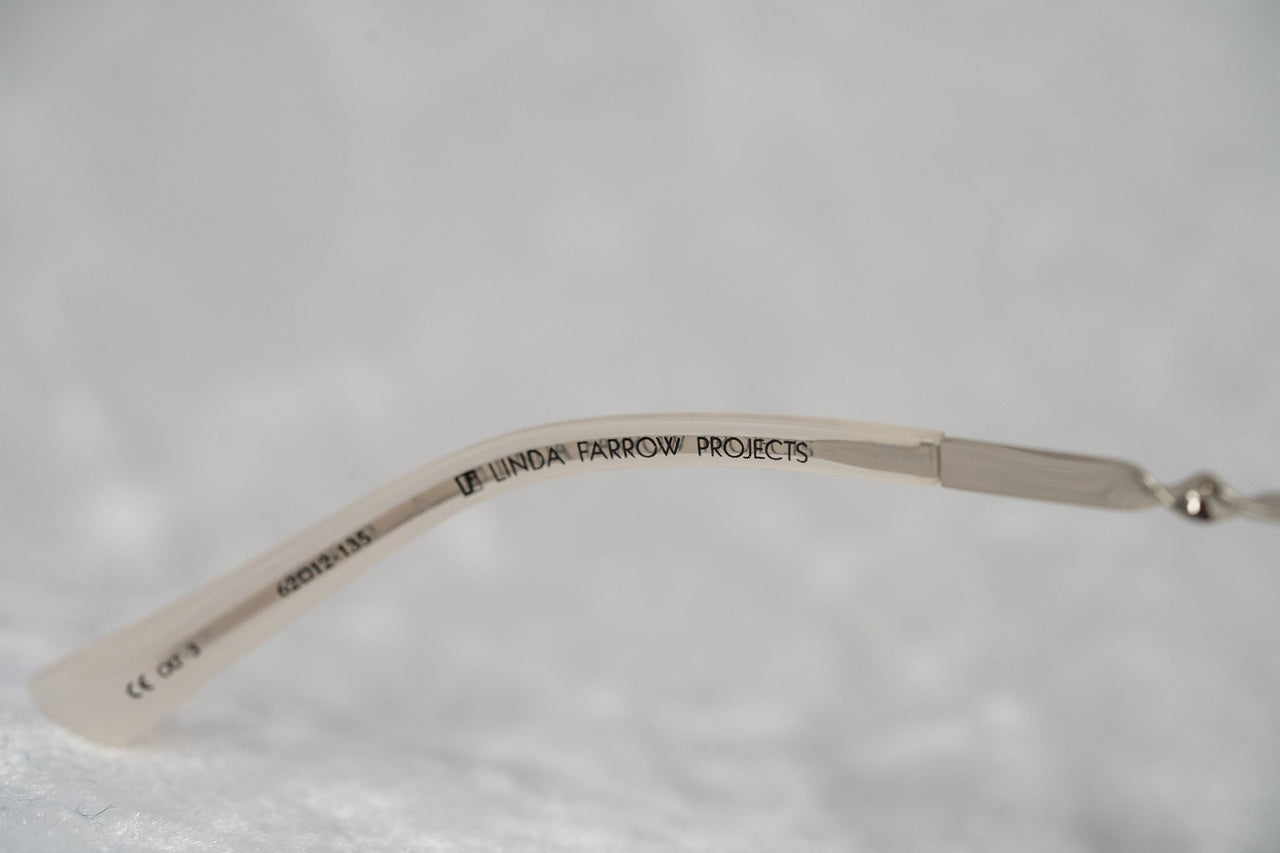 Prabal Gurung Sunglasses Rectangular Smokey White Cut Out With Grey Category 3 Graduated Lenses PG4C2SUN - Watches & Crystals