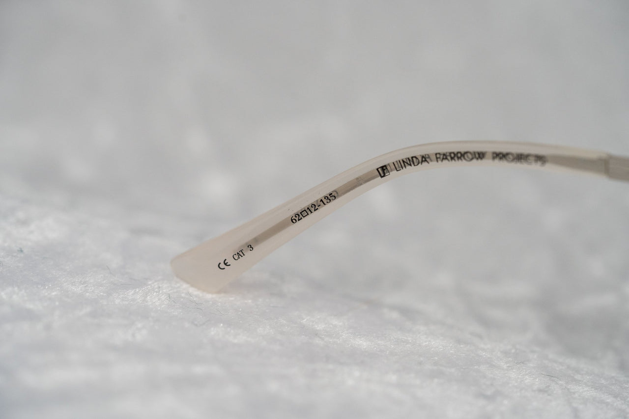 Prabal Gurung Sunglasses Rectangular Smokey White Cut Out With Grey Category 3 Graduated Lenses PG4C2SUN - Watches & Crystals