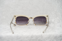 Thumbnail for Prabal Gurung Sunglasses Rectangular Textural White With Purple Category 3 Graduated Lenses PG2C2SUN - Watches & Crystals