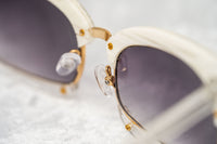 Thumbnail for Prabal Gurung Sunglasses Rectangular Textural White With Purple Category 3 Graduated Lenses PG2C2SUN - Watches & Crystals