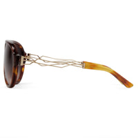 Thumbnail for Prabal Gurung Sunglasses Unisex Aviator Tortoise Shell Acetate CAT2 Grey Gradient Lenses PG16C2SUN - Watches & Crystals