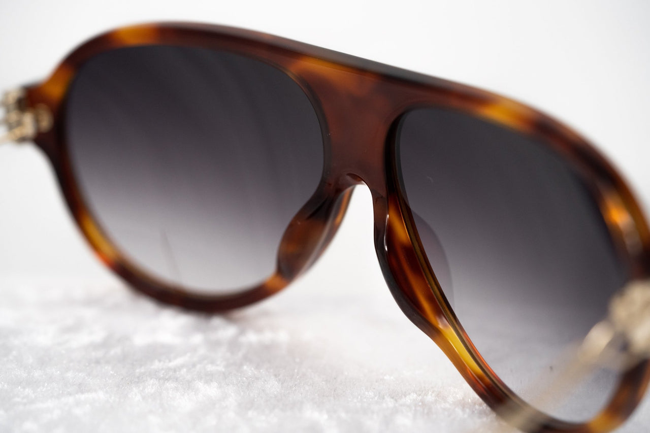 Prabal Gurung Sunglasses Unisex Aviator Tortoise Shell Acetate CAT2 Grey Gradient Lenses PG16C2SUN - Watches & Crystals