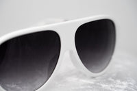 Thumbnail for Prabal Gurung Sunglasses Unisex Aviator White Acetate CAT2 Grey Gradient Lenses PG16C3SUN - Watches & Crystals