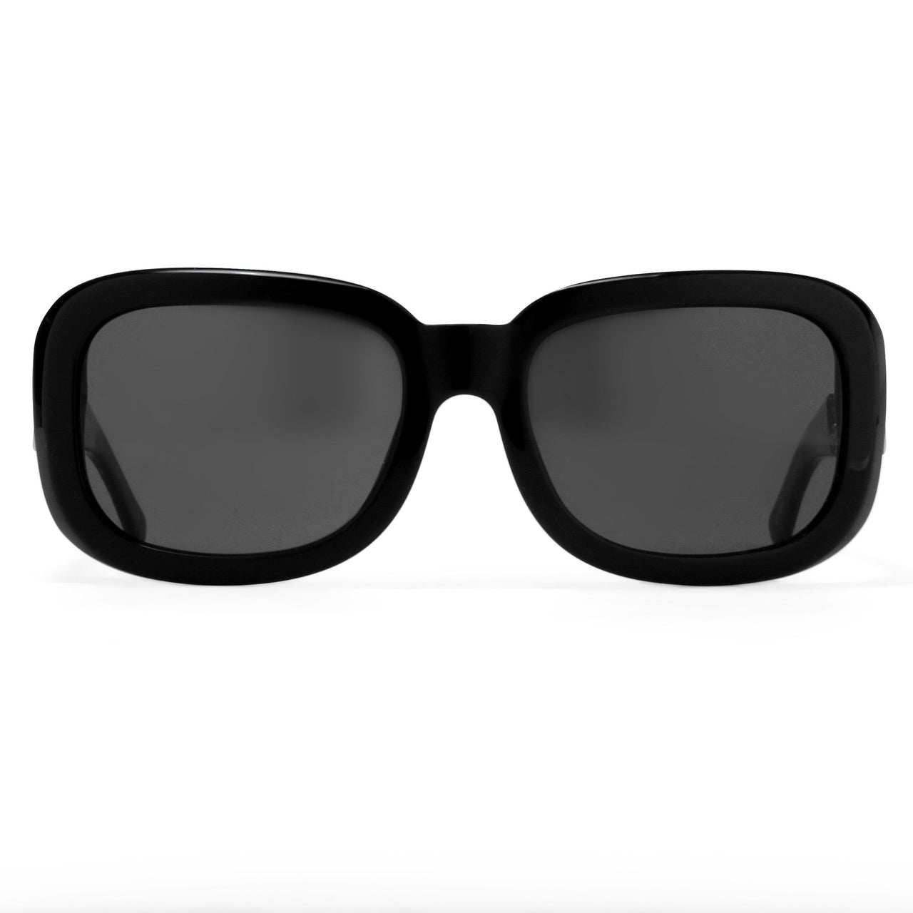 Prabal Gurung Sunglasses Women's Rectangle Black Acetate CAT3 Grey Lenses PG13C1SUN - Watches & Crystals