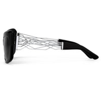 Thumbnail for Prabal Gurung Sunglasses Women's Rectangle Black Acetate CAT3 Grey Lenses PG14C1SUN - Watches & Crystals