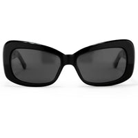 Thumbnail for Prabal Gurung Sunglasses Women's Rectangle Black Acetate CAT3 Grey Lenses PG14C1SUN - Watches & Crystals