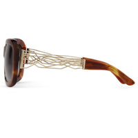 Thumbnail for Prabal Gurung Sunglasses Women's Rectangle Tortoise Shell Acetate CAT2 Grey Gradient Lenses PG13C2SUN - Watches & Crystals