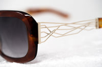 Thumbnail for Prabal Gurung Sunglasses Women's Rectangle Tortoise Shell Acetate CAT2 Grey Gradient Lenses PG13C2SUN - Watches & Crystals