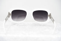 Thumbnail for Prabal Gurung Sunglasses Women's Rectangle White Acetate CAT2 Grey Lenses PG13C3SUN - Watches & Crystals