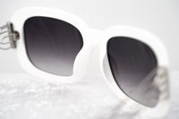 Thumbnail for Prabal Gurung Sunglasses Women's Rectangle White Acetate CAT2 Grey Lenses PG13C3SUN - Watches & Crystals