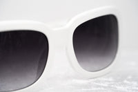 Thumbnail for Prabal Gurung Sunglasses Women's Rectangle White Acetate CAT2 Grey Lenses PG13C3SUN - Watches & Crystals