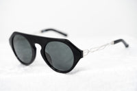 Thumbnail for Prabal Gurung Sunglasses Women's Round Flat Top Black Acetate CAT3 Grey Lenses PG15C1SUN - Watches & Crystals