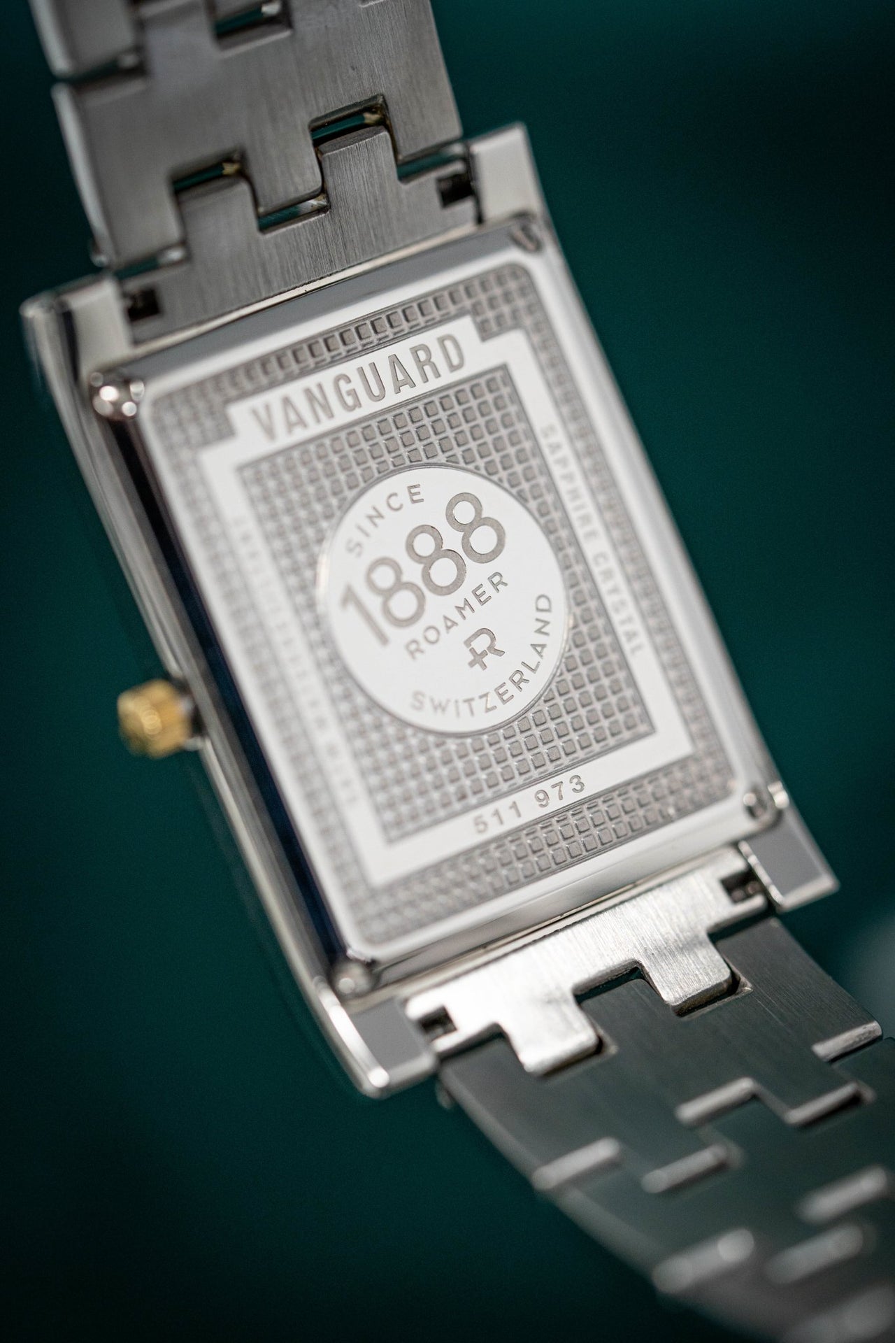 Roamer Swiss Watch Classic Vanguard Rectangular Gold - Watches & Crystals