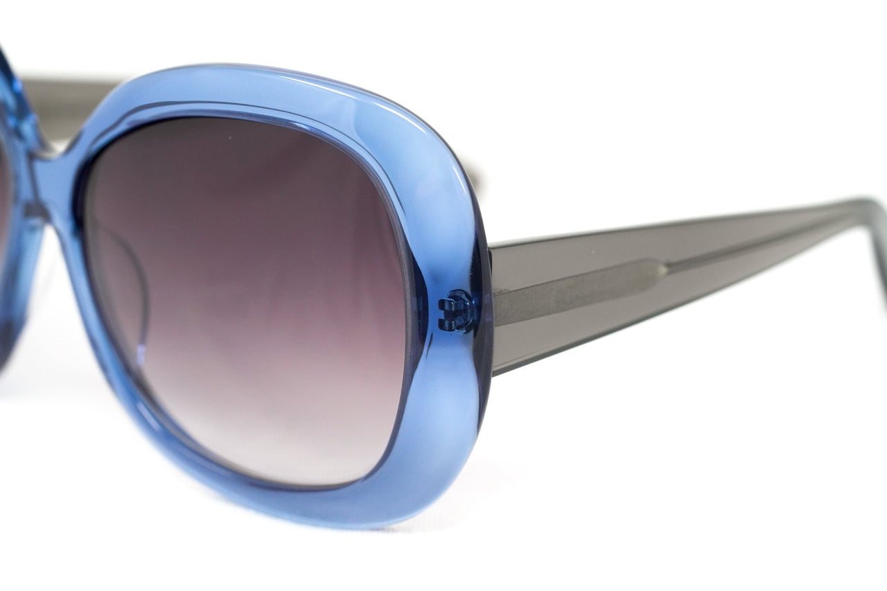 Rue De Mail Sunglasses Oversized Blue and Grey - Watches & Crystals