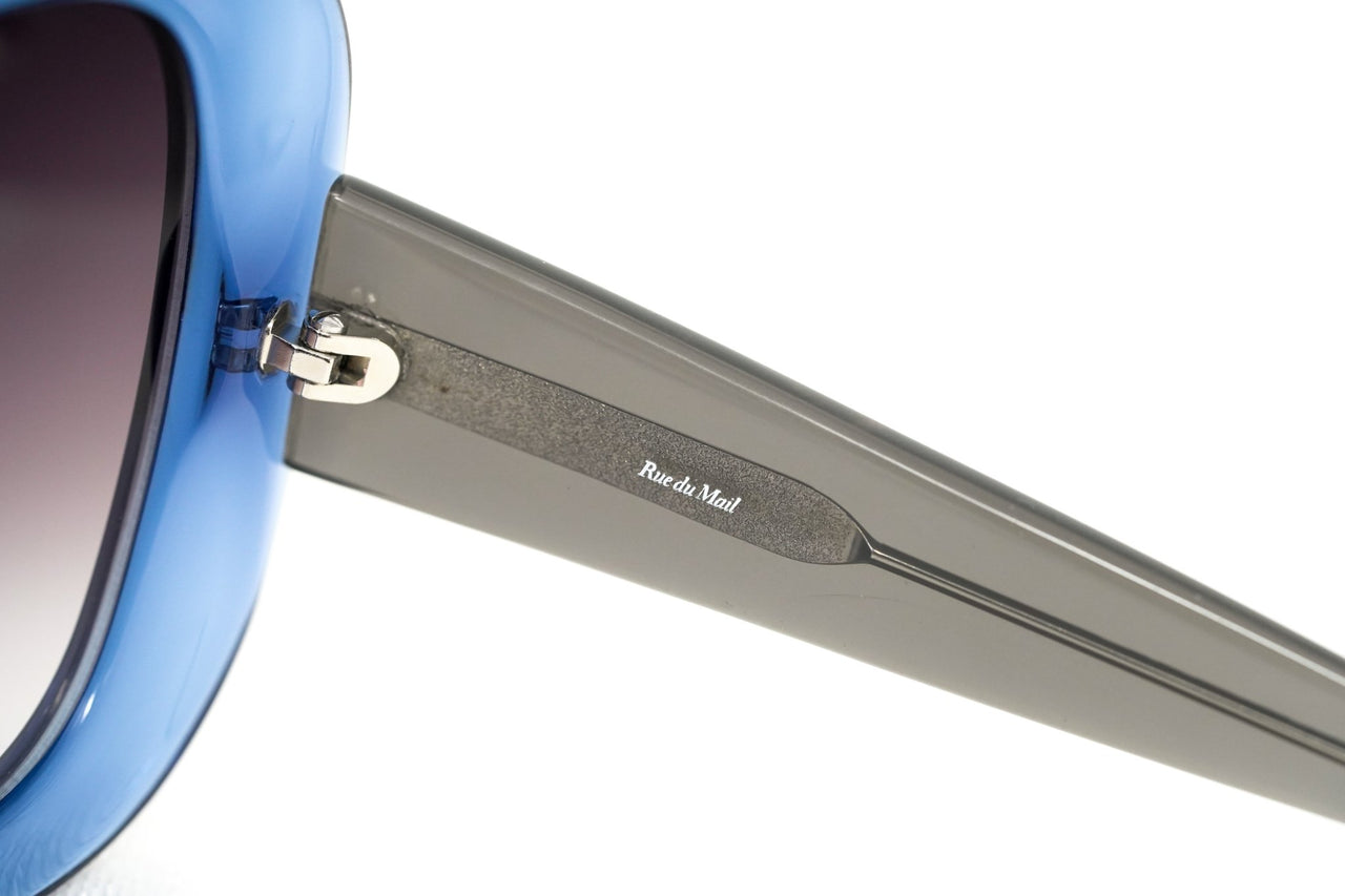 Rue De Mail Sunglasses Oversized Blue and Grey - Watches & Crystals