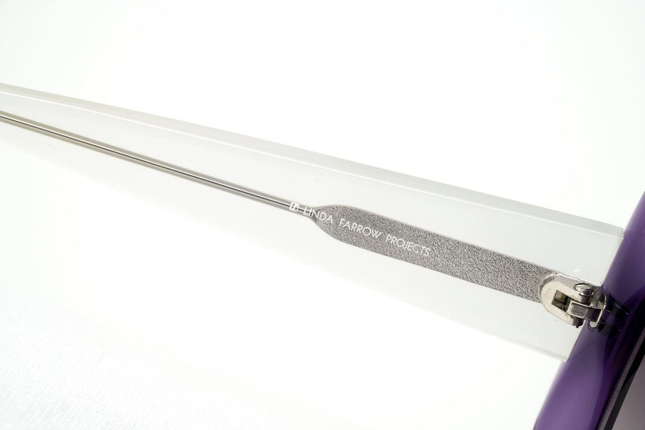 Rue De Mail Sunglasses Oversized Purple and White - Watches & Crystals