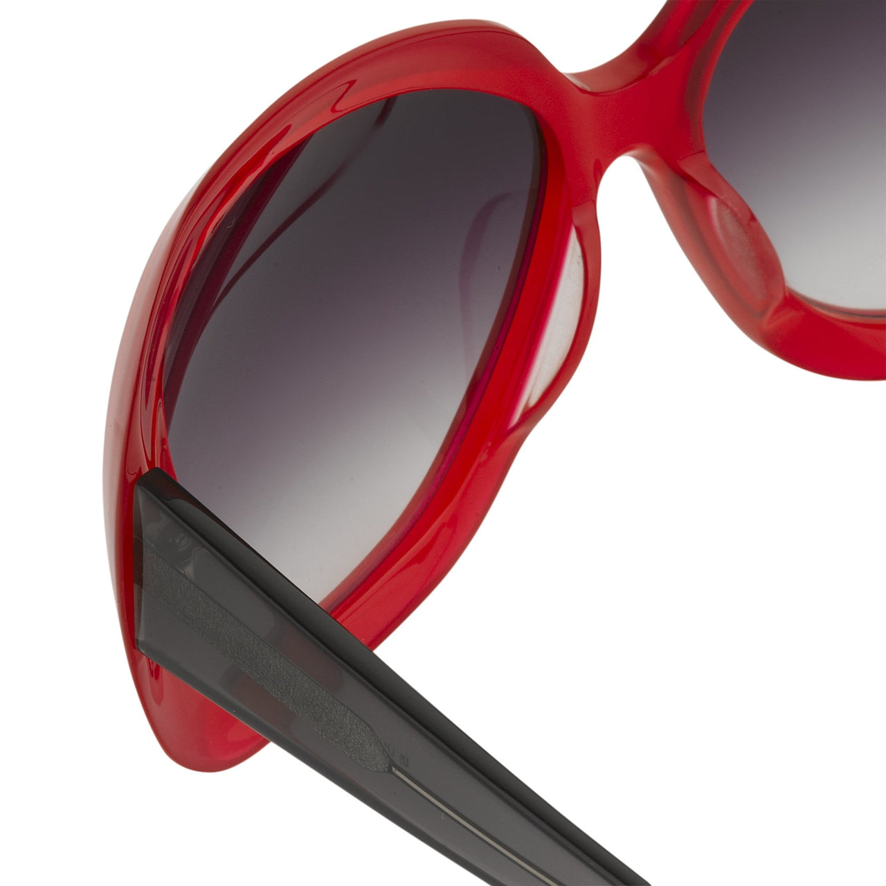 Rue De Mail Sunglasses Oversized Translucent Red with Grey Graduated Lenses RDM2C4SUN - Watches & Crystals