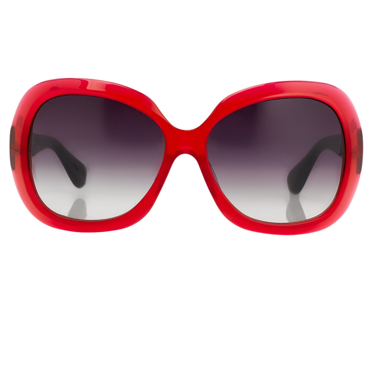 Rue De Mail Sunglasses Oversized Translucent Red with Grey Graduated Lenses RDM2C4SUN - Watches & Crystals