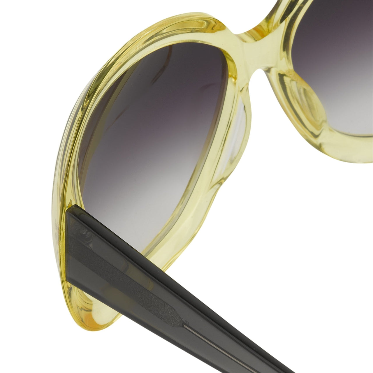 Rue De Mail Sunglasses Oversized Translucent Yellow with Grey Graduated Lenses RDM2C5SUN - Watches & Crystals