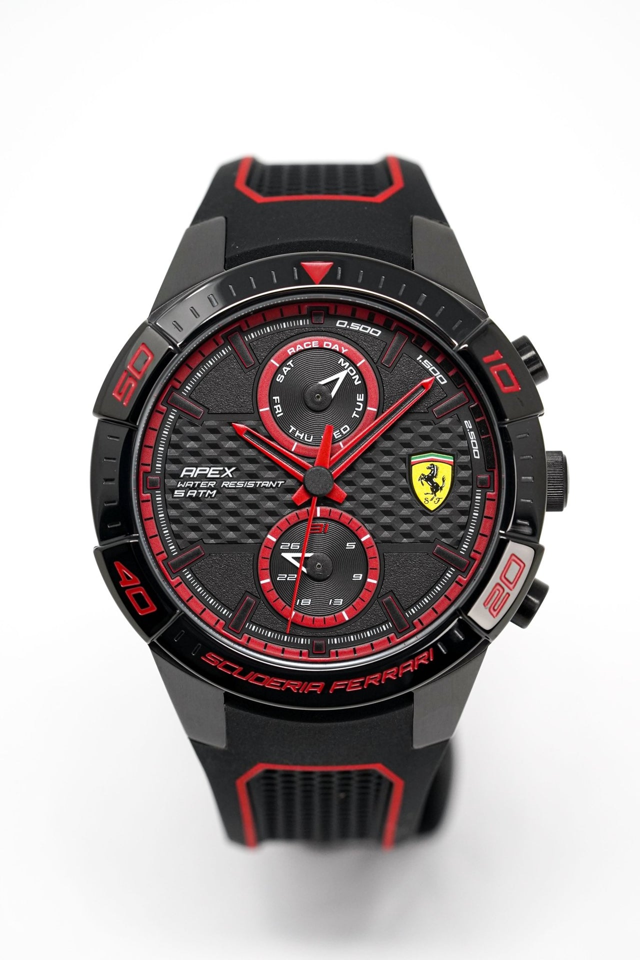 Scuderia Ferrari Watch Apex Multi-FX Red Black Silicone FE-083-0634 - Watches & Crystals