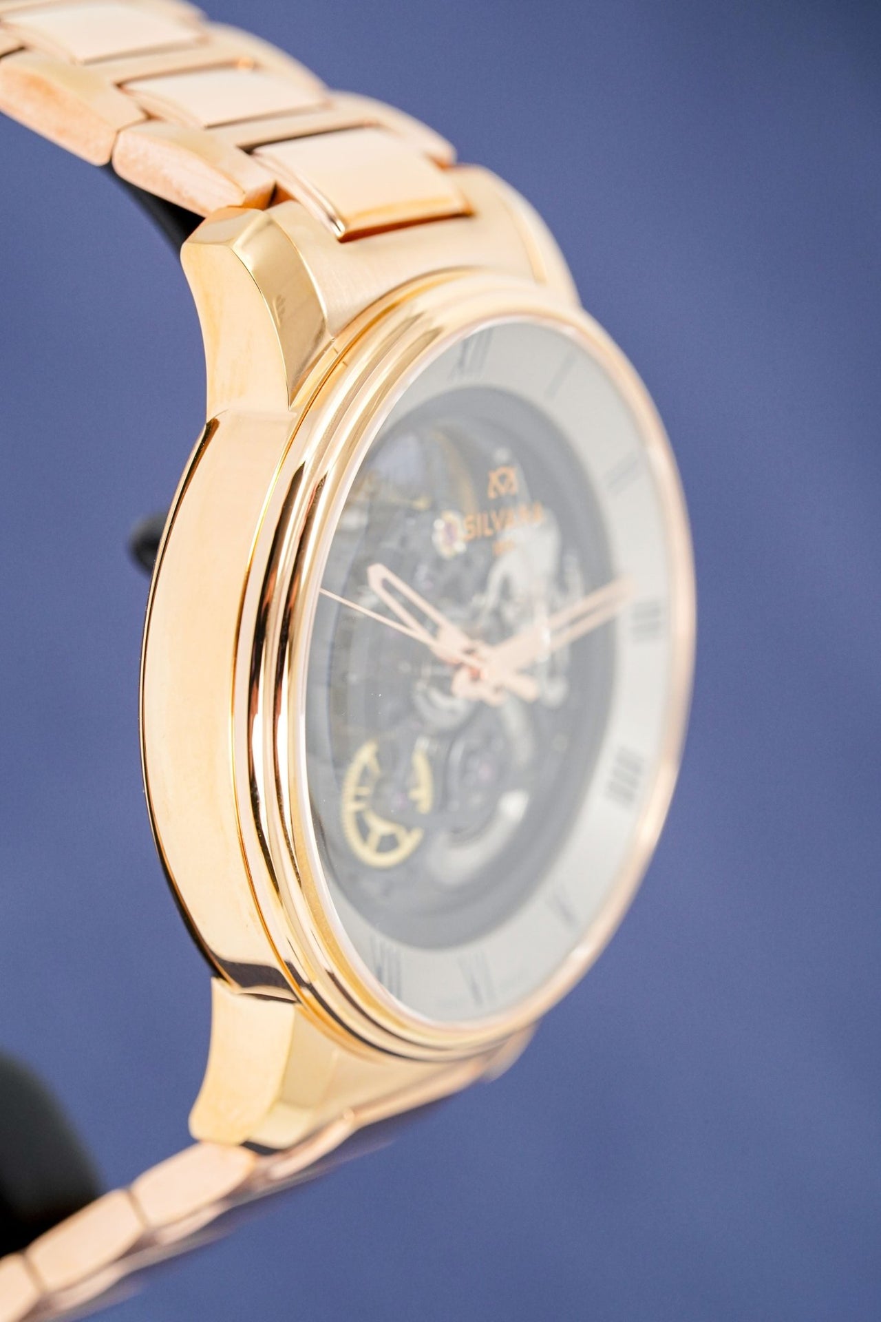 Silvana Men's Watch Black Origins Rose Gold PVD SR41ARR63R - Watches & Crystals