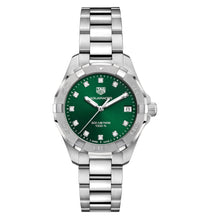 Thumbnail for Tag Heuer Ladies Aquaracer Watch Green Diamond WBD1316.BA0740 - Watches & Crystals