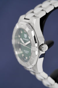 Thumbnail for Tag Heuer Ladies Aquaracer Watch Green Diamond WBD1316.BA0740 - Watches & Crystals