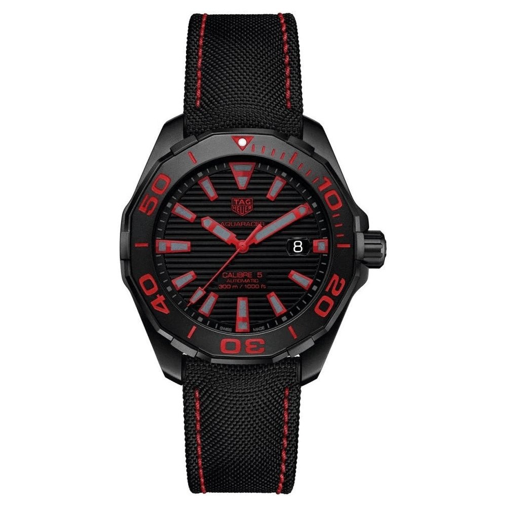 Tag Heuer Men's Automatic Aquaracer Watch Red WAY208A.FC6381 - Watches & Crystals
