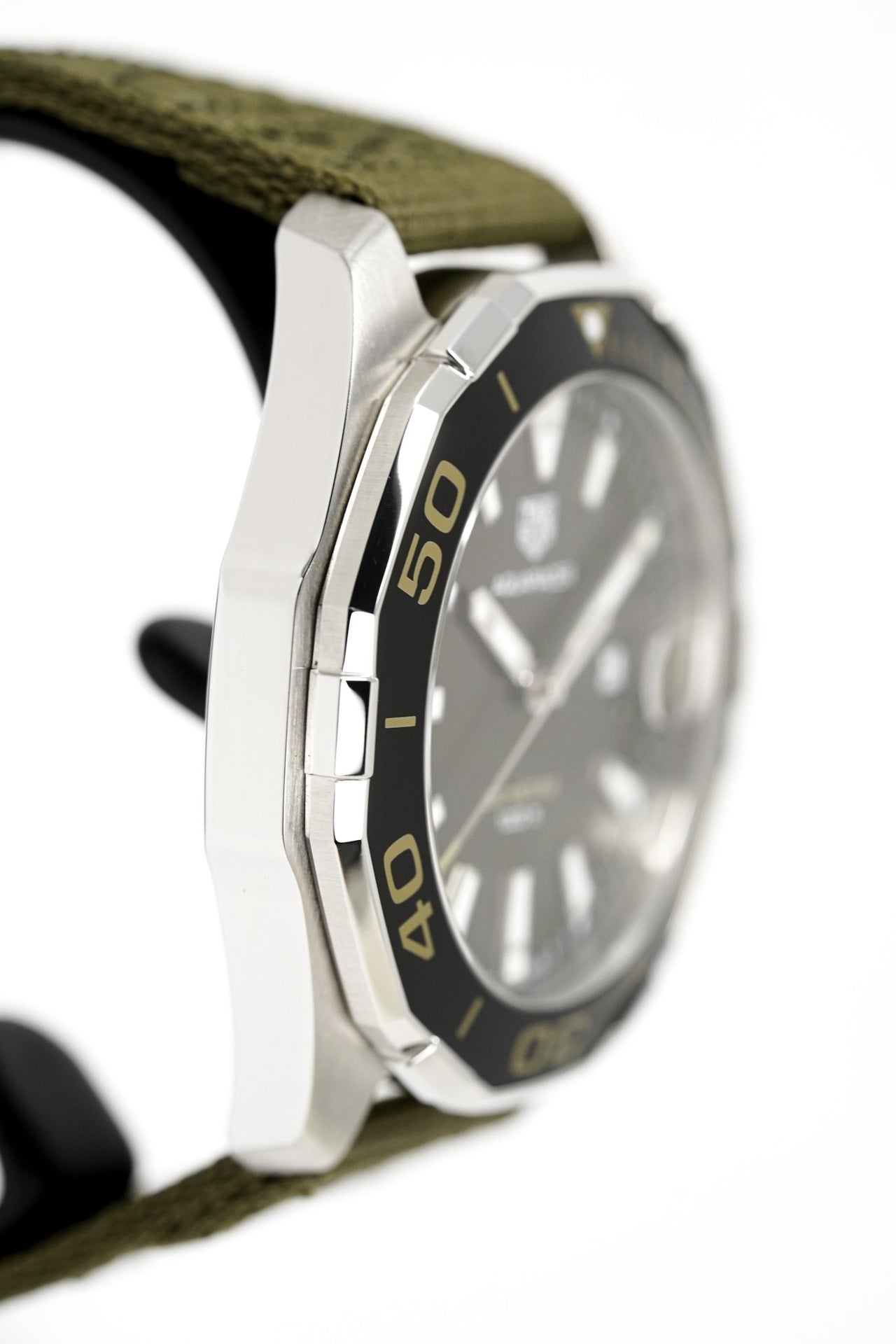 TAG Heuer Men's Quartz Watch Aquaracer Khaki WAY101E.FC8222 - Watches & Crystals