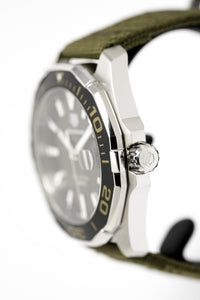 Thumbnail for TAG Heuer Men's Quartz Watch Aquaracer Khaki WAY101E.FC8222 - Watches & Crystals