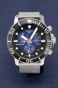 Thumbnail for Tissot Chronograph Men's Watch SEASTAR 1000 Blue T1204171104102 - Watches & Crystals