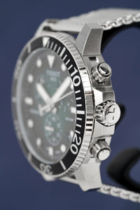 Thumbnail for Tissot Chronograph Watch SEASTAR 1000 Green Mesh T1204171109100 - Watches & Crystals