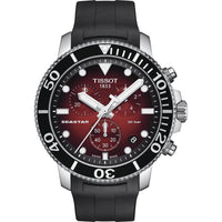 Thumbnail for Tissot Chronograph Watch SEASTAR 1000 Red Rubber T12041742100 - Watches & Crystals