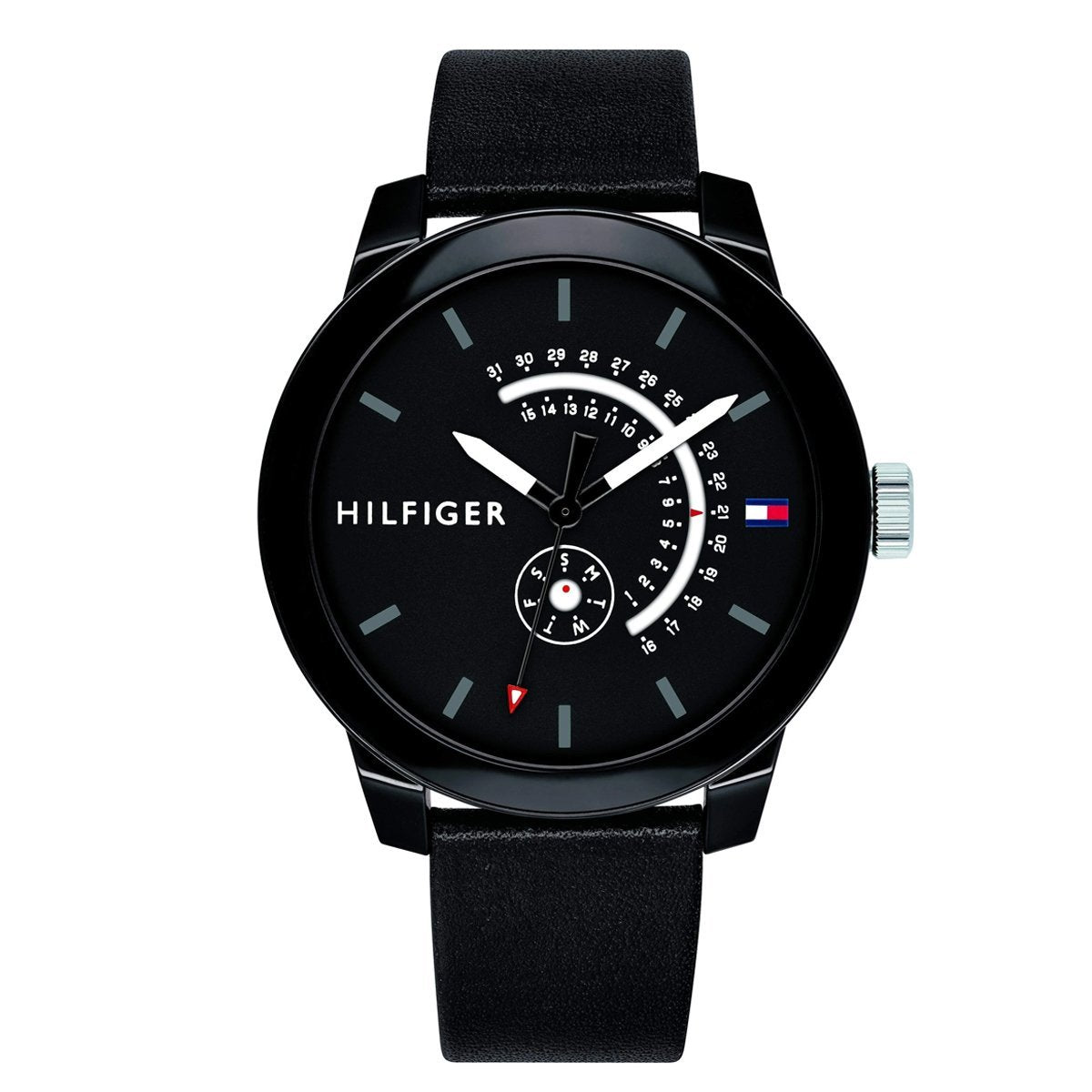 Tommy Hilfiger Men's Watch Sport Day Date Black 1791479 - Watches & Crystals