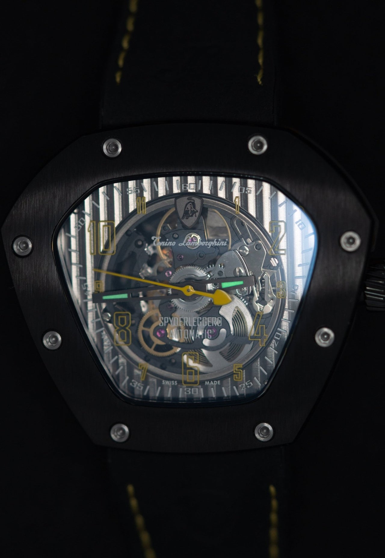 Tonino Lamborghin Spyderleggero Skeleton Yellow - Watches & Crystals