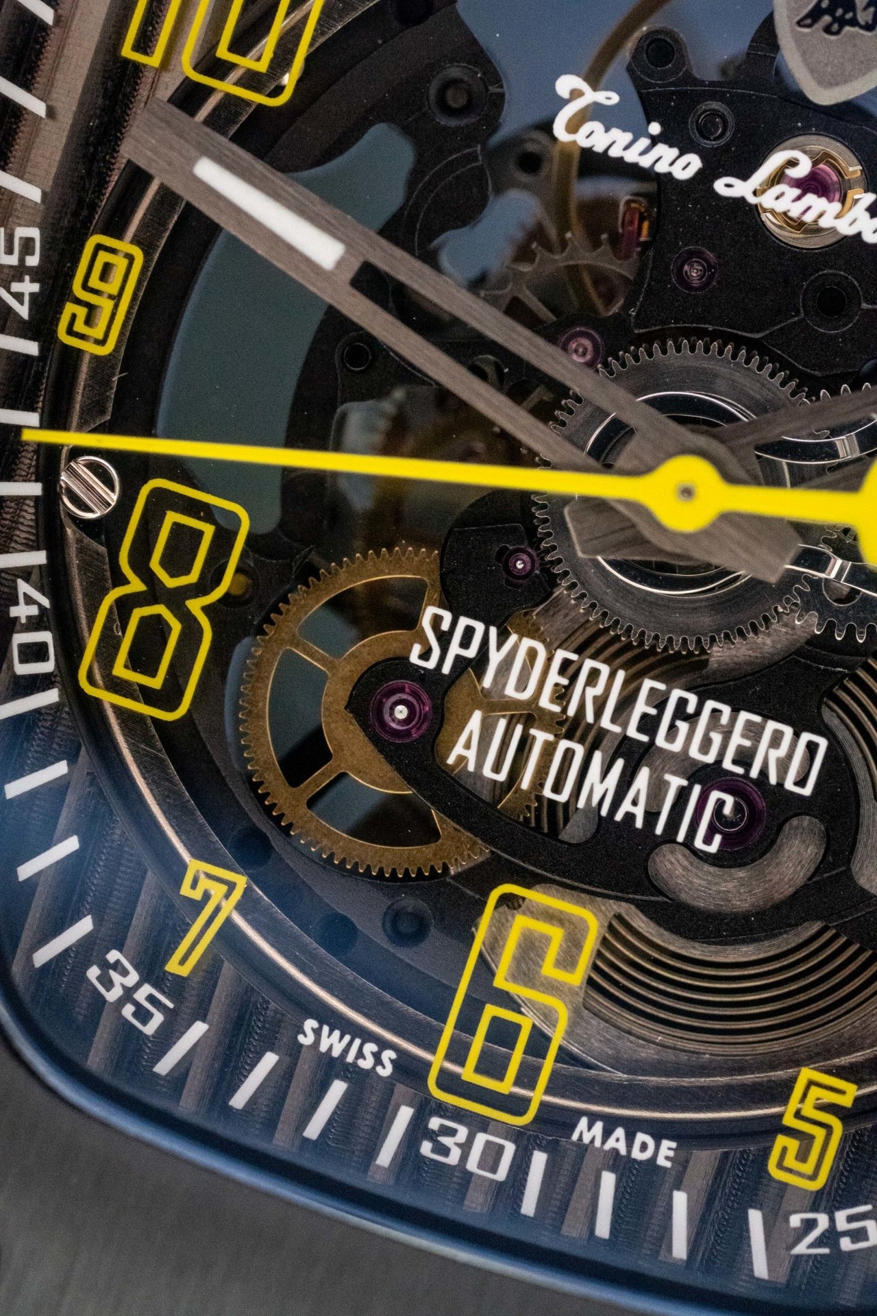 Tonino Lamborghin Spyderleggero Skeleton Yellow - Watches & Crystals