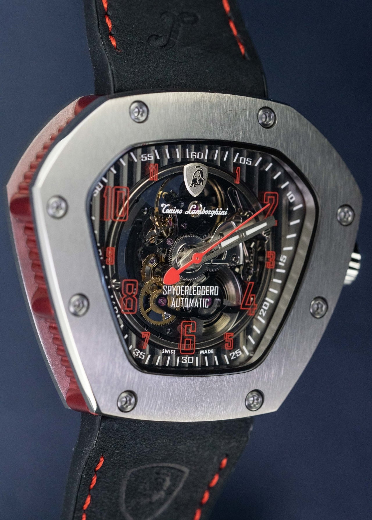 Tonino Lamborghini Automatic Spyderleggero Skeleton Red - Watches & Crystals