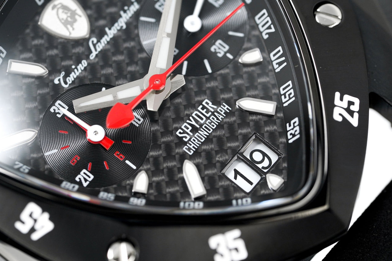 Tonino Lamborghini Men's Chronograph Watch New Spyder Black TLF-A13-5 - Watches & Crystals