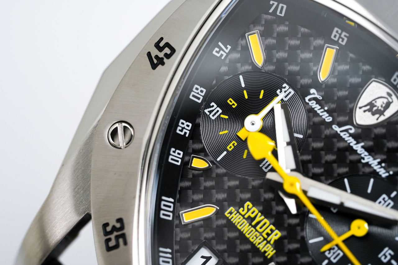 Tonino Lamborghini Men's Chronograph Watch New Spyder Yellow TLF-A13-2 - Watches & Crystals